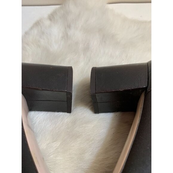 Ferragamo Brown Leather Heel Shoe 8.5 - Picture 4 of 7